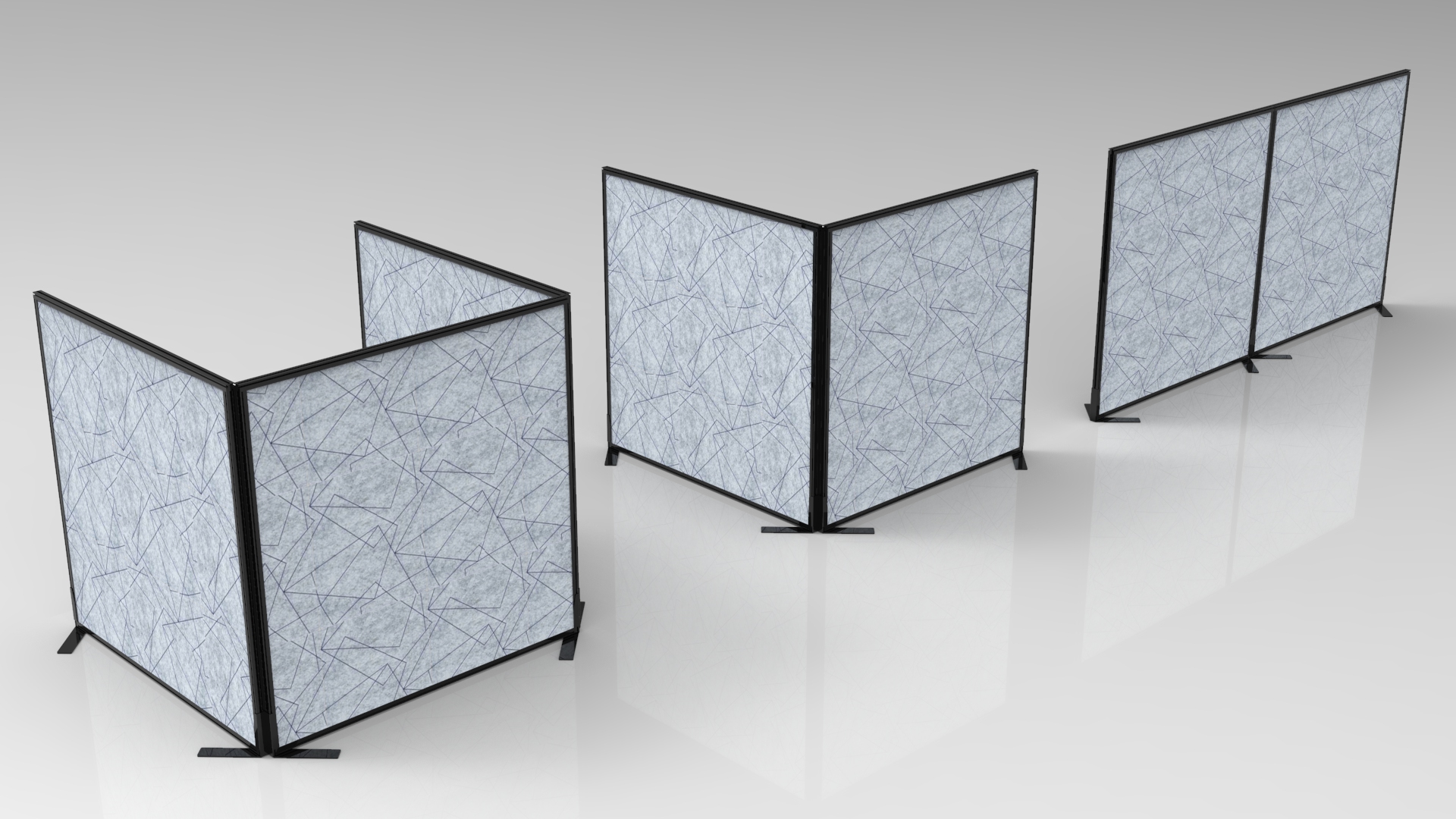 Free Standing Screens Total Office Concepts